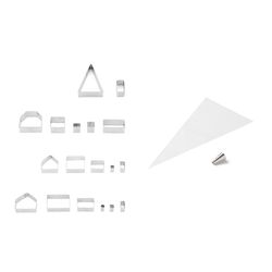 Fox Run Silver Stainless Steel Cookie Cutter Set