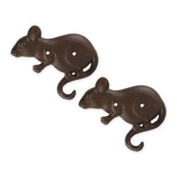 Zingz & Thingz 4 in. H X 5.75 in. L Brown Cast Iron Wall Hook