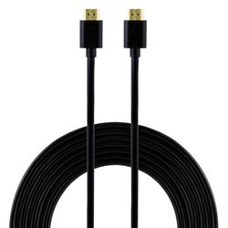 GE 12 ft. L HDMI Cable With Ethernet 3.5 mm