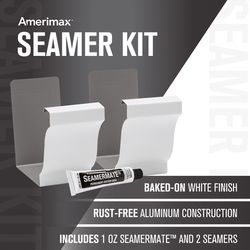 Amerimax 3 in. H X 5 in. W X 3 in. L White Aluminum K Gutter Seamers