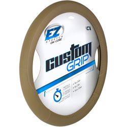 Custom Accessories Tan Steering Wheel Cover For Universal 1 pk