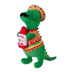 Pet Shop by Fringe Studio For Dog Multicolored Plush Fiesta Saurus Dog Toy 1 pk