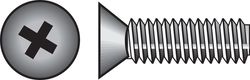 HILLMAN No. 8-32 Ga. X 1 in. L Phillips Flat Head Stainless Steel Machine Screws 100 pk