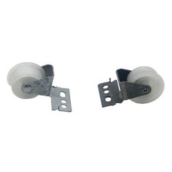 Barton Kramer 2 in. L Steel Drawer Guide Roller Assembly 2 pk
