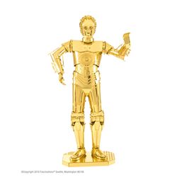 Fascinations Metal Earth Star Wars C-3PO 3D Model Kit Gold