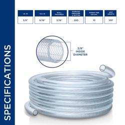 Alpine 1200 in. L Braided Tubing