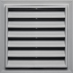 Builders Edge 12 in. W X 12 in. L Gray Copolymer Wall Louver