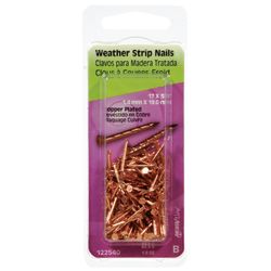 HILLMAN Anchor Wire 3/4 in. Weatherstrip Copper Copper Nail Flat Head