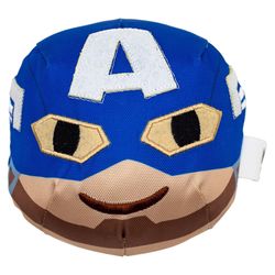 Buckle-Down For Dog Blue Plush Captain America Dog Toy 1 pk