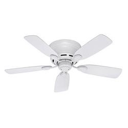 Hunter Low Profile 42 in. White Indoor Ceiling Fan