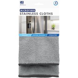 Schroeder & Tremayne Polyamide/Polyester Cleaning Cloth 12 in. W X 16 in. L 2 pk