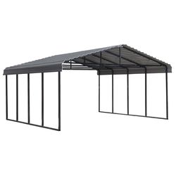 Arrow 20 ft. x 20 ft. Metal Horizontal Peak Carport without Floor Kit