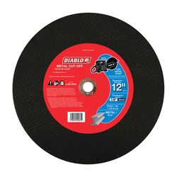 Diablo 12 in. D X 1 in. X 1/8 in. thick Aluminum Oxide High Speed Metal Cut-Off Disc 1 pk