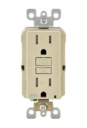 Leviton SmartlockPro 15 amps 120 V Ivory AFCI Outlet 5-15R 1 pk