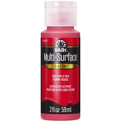 FolkArt Satin Apple Red Hobby Paint 2 oz