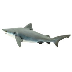 Safari Ltd. Wild Safari Bull Shark Toy Gray/White
