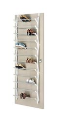 Whitmor 76-1/2 in. H X 8 in. W X 3-45/64 in. L Fabric Over-the-Door Shoe Organizer