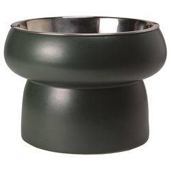 Pet Shop by Fringe Studio Green Ceramic 3.25 cups Pet Bowl For Dogs