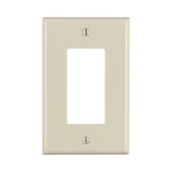 Leviton Light Almond 1 gang Thermoset Plastic Decorator Wall Plate 1 pk