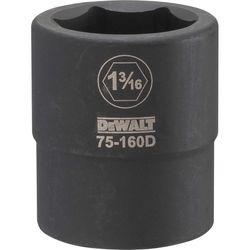 DeWalt 1-3/16 in. X 3/4 in. drive SAE 6 Point Impact Socket 1 pc