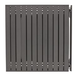 GCI Outdoor Slim-Fold Table XL Black Rectangular Aluminum Folding Patio Table