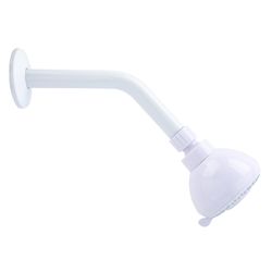 Oakbrook Collection White PVC 3 settings Wallmount Showerhead 1.8 gpm