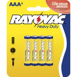 Rayovac AAA Zinc Carbon Batteries 4 pk Carded