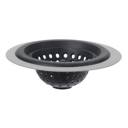 OGGI 3.5 in. Matte Metal/Silicone Sink Strainer