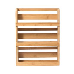 Lipper International 16 in. H X 12.125 in. W X 3 in. D Brown 3 Tier Spice Rack