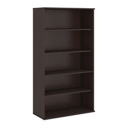 Bush Furniture BBF Bookcase 72.13 in. H X 35.71 in. W X 15.45 in. D Mocha Cherry Laminate Bookcase