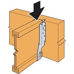 Simpson Strong-Tie IUS 11.88 in. H X 2.56 in. W 18 Ga. Galvanized Steel Joist Hanger