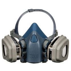 3M P95 Paint Project Half Face Respirator Valved Multicolored M 1 pc