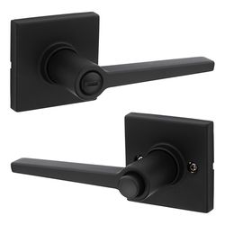Kwikset Safe Lock Daylon Iron Black Privacy Lever