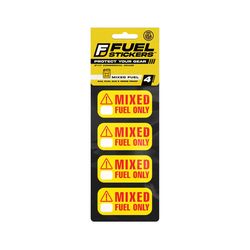 Fuel Stickers 1 in. H X 2 in. W Rectangle Yellow Fuel Sticker Label 4 pk