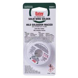 Oatey 4 oz Solid Wire Solder 0.125 in. D Tin/Lead 50/50 1 pc