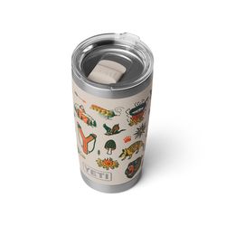 YETI Rambler 20 oz Cape Summer Camp BPA Free Tumbler with MagSlider Lid