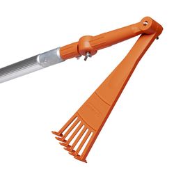 EZ Smart 16.75 in. 6 Tine Poly Rake Poly Handle