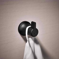 Kohler Sivaro 2.42 in. H X 2.08 in. W X 2.5 in. L Matte Black Robe Hook