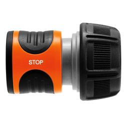 Gardena 5/8 in. Plastic Threaded Male Hose End Repair Connector with Water Stop