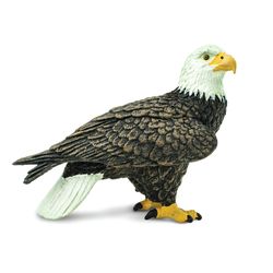 Safari Ltd. Wings of the World Birds Bald Eagle Toy Brown