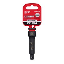 Milwaukee Shockwave 3 in. X 3/8 in. drive SAE Impact Extension 1 pc