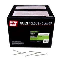 Grip-Rite 10D 3 in. Common Hot-Dipped Galvanized Steel Nail Flat Head 50 lb