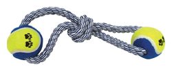 Boss Pet Digger's For Dog Multicolored Rubber Rope and Tug Dog Figure Tennis Ball Tug Toys Large 1 p