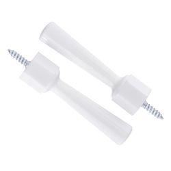 Ace 3-1/4 in. W Plastic White Flexible Door Stop Mounts to door and wall . in.