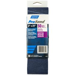 Norton ProSand 21 in. L X 3 in. W Zirconia Alumina Cloth Portable Sanding Belt 50 Grit Coarse 2 pk