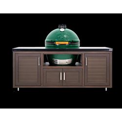 Big Green Egg XL Custom EGG Table Aluminum/Steel 32 in. H X 29 in. W X 69 in. L
