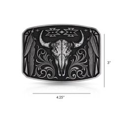 Montana Silversmiths Legend and Pride Attitude Silver Belt Buckle