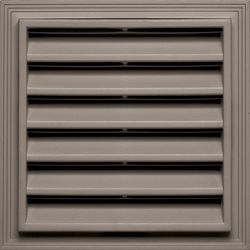 Builders Edge 12 in. W X 12 in. L Clay Copolymer Wall Louver