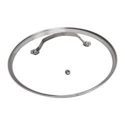 Bulbhead Glass/Stainless Steel Lid 12 in. Clear