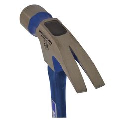 Vaughan 20 oz Milled Face Claw Hammer 16 in. Fiberglass Handle